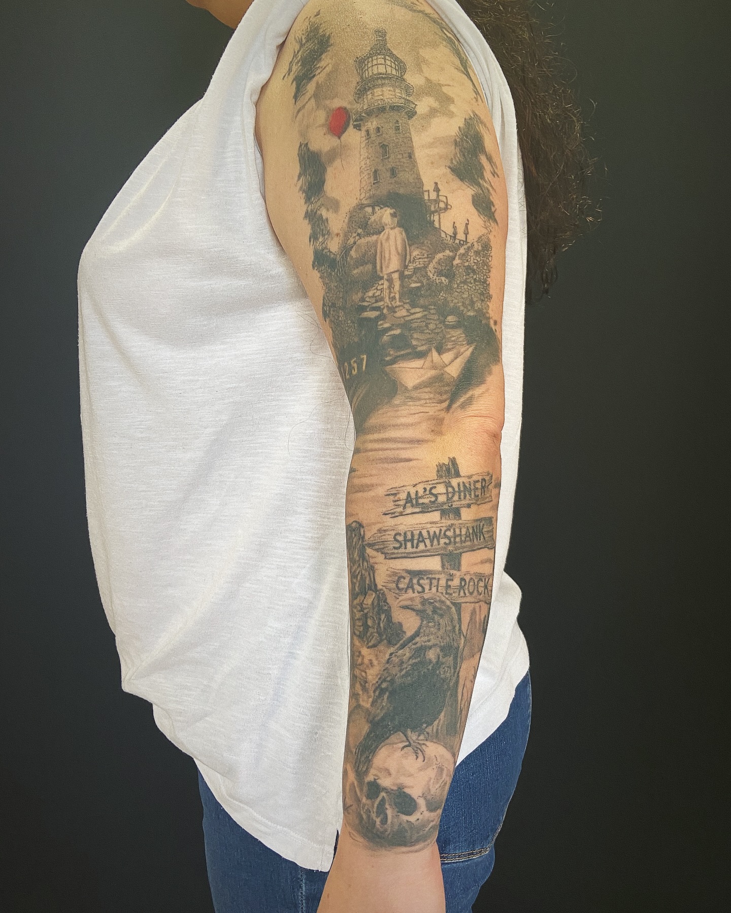 Sleeve in progress… #tattoo #tattooideas #tattoodesign #leipzigtattoo #leipzigtattooartist #leipzigtattoostudio #tattoostyle #newschooltattoo #abstrakttattoo #wannadotattoo #tattooart #tattooideas #aquarelltattoo #believatattoo #bodyculttattoo #borna #bornatattooartist #bornatattoo #tattooborna #tattoostudioborna #blackandgreytattoo
